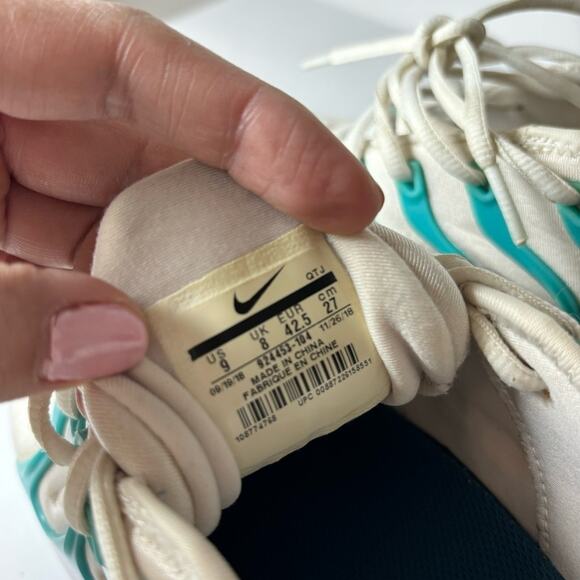 NIKE AIR VAPORMAX PLUS WHITE BLUE SHOES SIZE MEN 9 SNEAKERS NO BOX 924453-104 - Picture 6 of 6